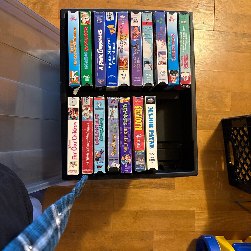 Disney VHS Collection with Colorful Covers